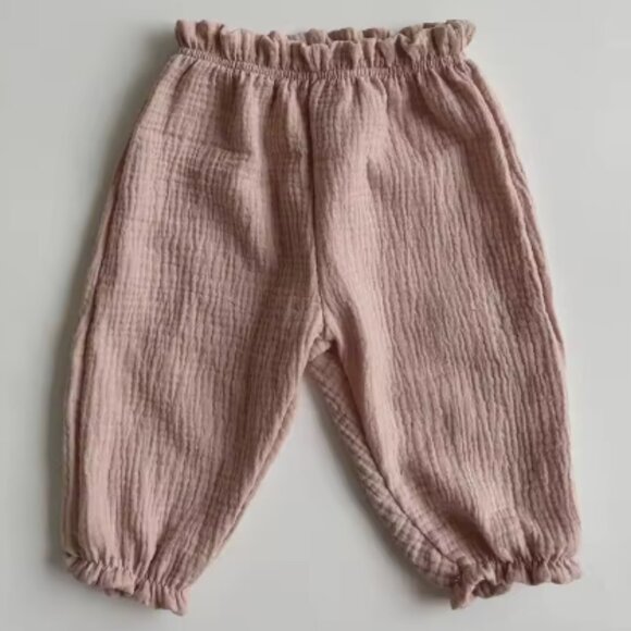 Baby Muslin Organic Cotton Pants, Baby Pants, Baby Clothing, Gender Neutral - Picture 1 of 1